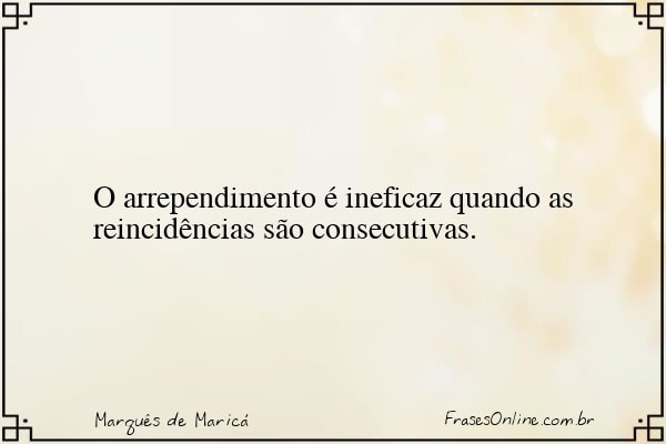 Frase de Marquês de Maricá
