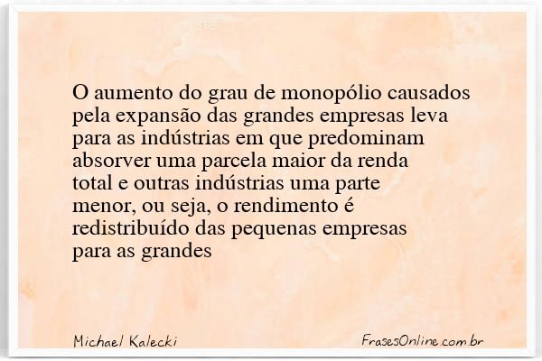 Frase de Michael Kalecki