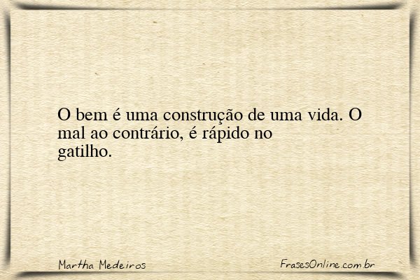 Frase de Martha Medeiros