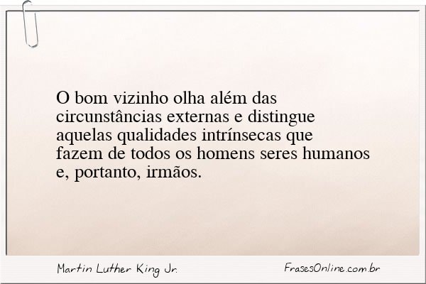 Frase de Martin Luther King Jr.