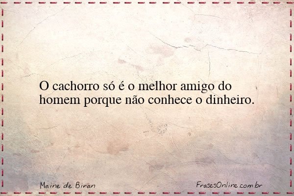 Frase de Maine de Biran