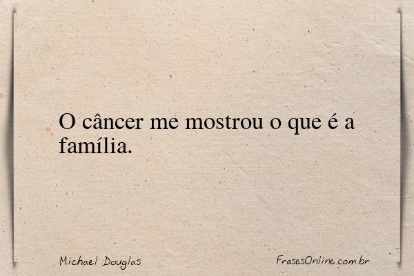 Frase de Michael Douglas
