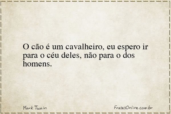 Frase de Mark Twain