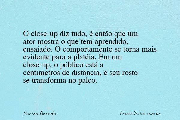 Frase de Marlon Brando