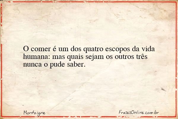 Frase de Montaigne