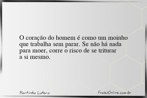 Frase de Martinho Lutero