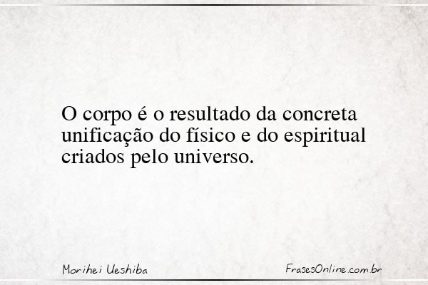 Frase de Morihei Ueshiba