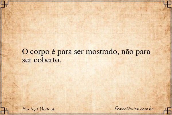 Frase de Marilyn Monroe