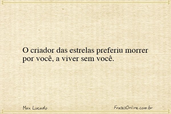 Frase de Max Lucado