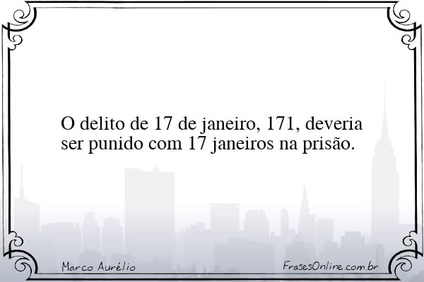 Frase de Marco Aurélio