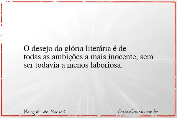 Frase de Marquês de Maricá