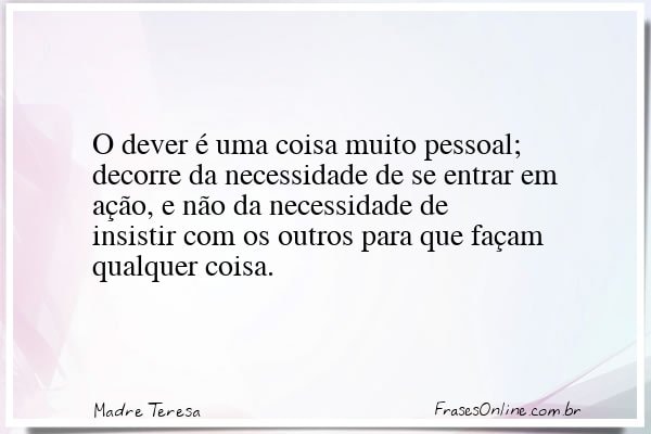 Frase de Madre Teresa