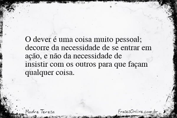 Frase de Madre Teresa