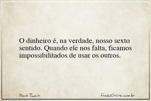 Frase de Mark Twain