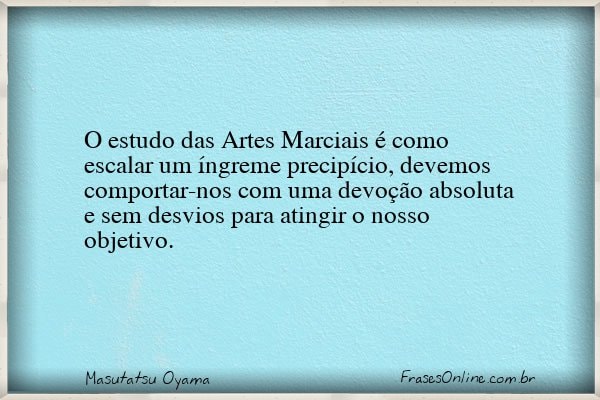 Frase de Masutatsu Oyama