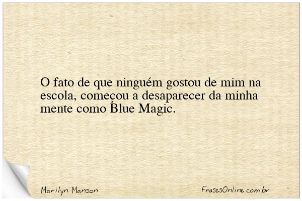 Frase de Marilyn Manson