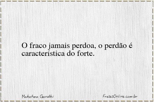 Frase de Mahatma Gandhi