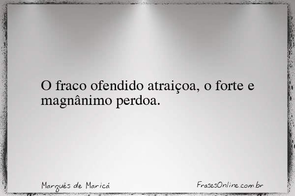 Frase de Marquês de Maricá