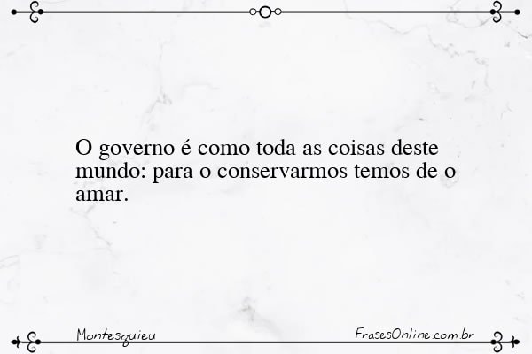 Frase de Montesquieu