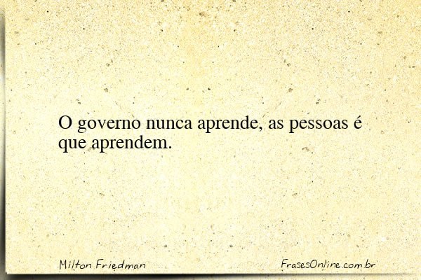 Frase de Milton Friedman