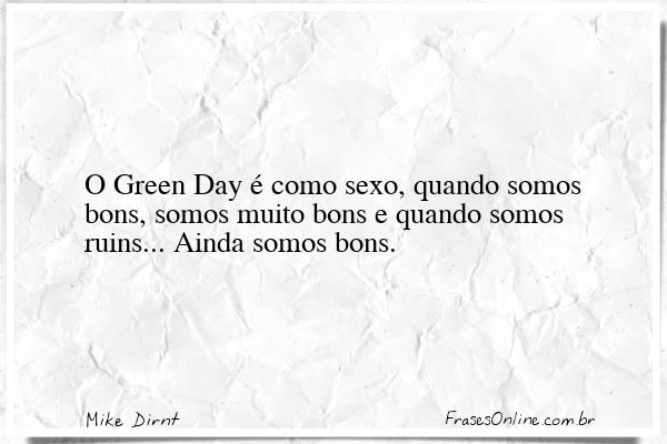 Frase de Mike Dirnt