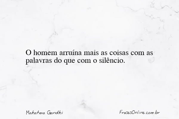Frase de Mahatma Gandhi