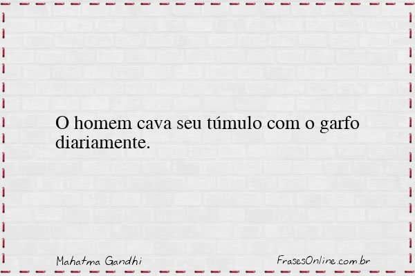 Frase de Mahatma Gandhi