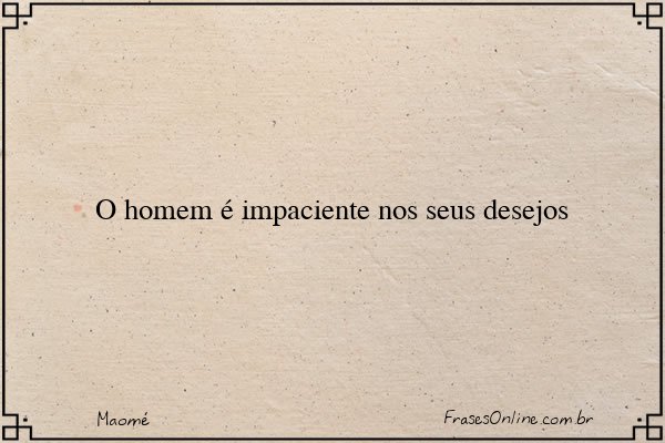 Frase de Maomé