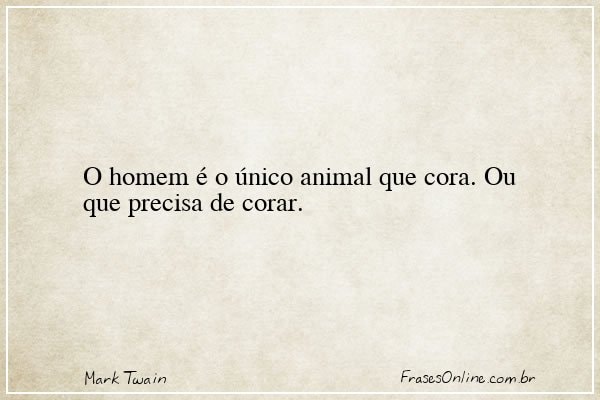 Frase de Mark Twain