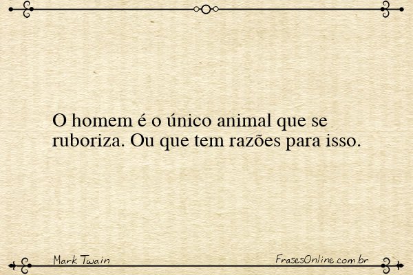 Frase de Mark Twain