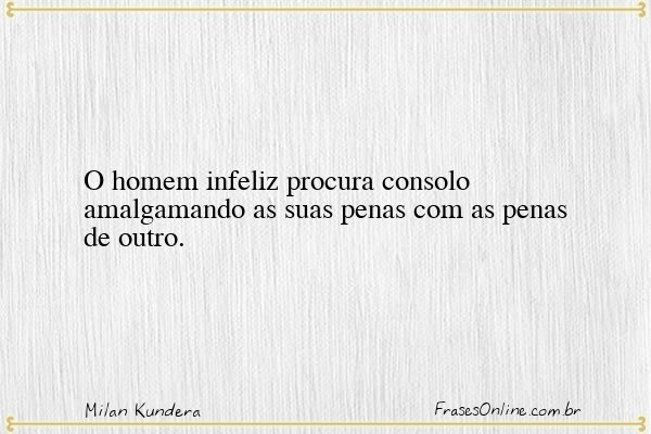 Frase de Milan Kundera