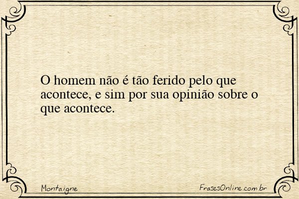 Frase de Montaigne