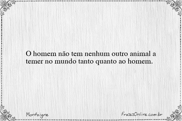 Frase de Montaigne