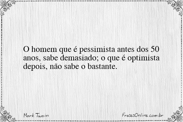 Frase de Mark Twain