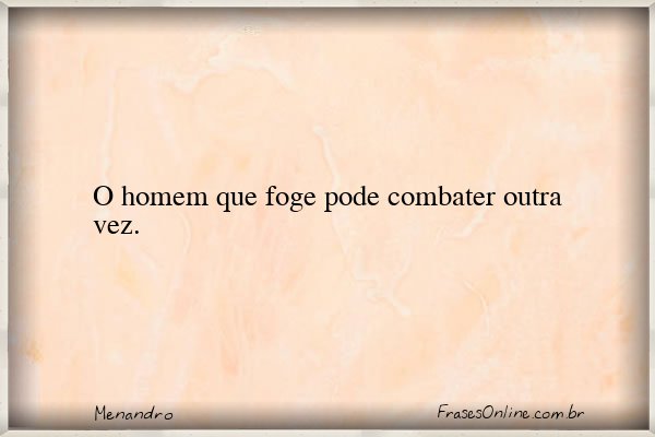 Frase de Menandro