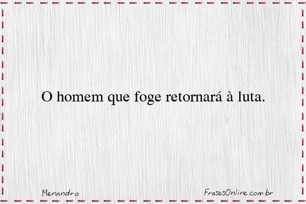 Frase de Menandro