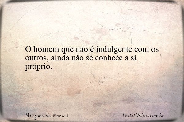 Frase de Marquês de Maricá