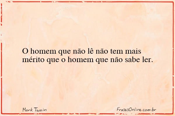 Frase de Mark Twain