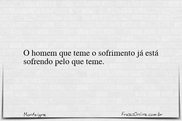 Frase de Montaigne