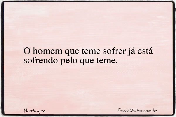 Frase de Montaigne