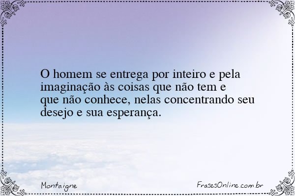 Frase de Montaigne