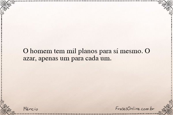 Frase de Mêncio