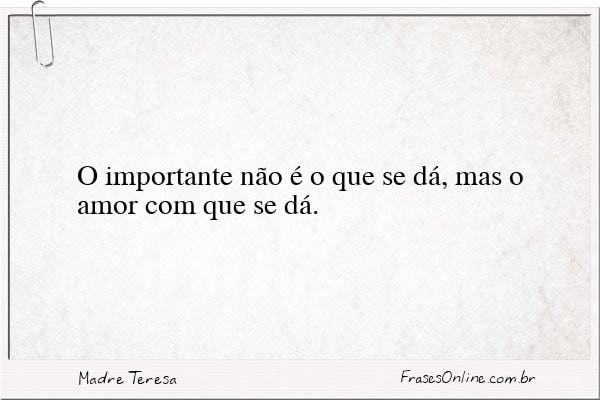 Frase de Madre Teresa