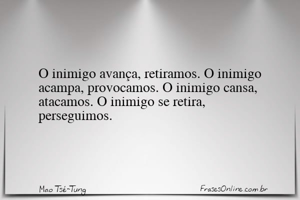 Frase de Mao Tsé-Tung