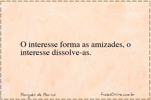 Frase de Marquês de Maricá