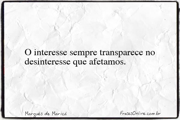 Frase de Marquês de Maricá