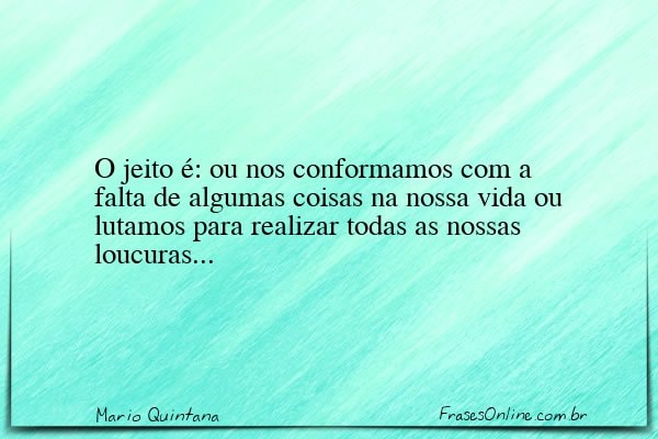 Frase de Mario Quintana