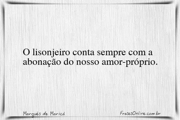 Frase de Marquês de Maricá