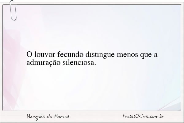Frase de Marquês de Maricá