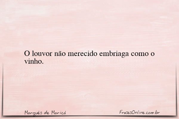 Frase de Marquês de Maricá
